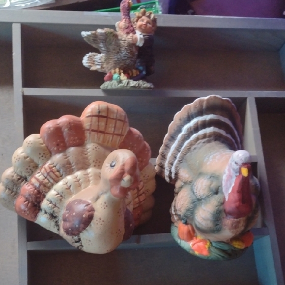 Decorative Turkey Figurines Set - Picture 1 of 4